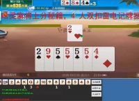 哈灵麻将上分秘籍，4 人双扣雷电记牌器
